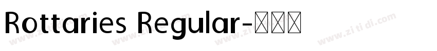 Rottaries Regular字体转换